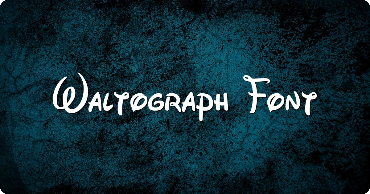 Waltograph Font preview