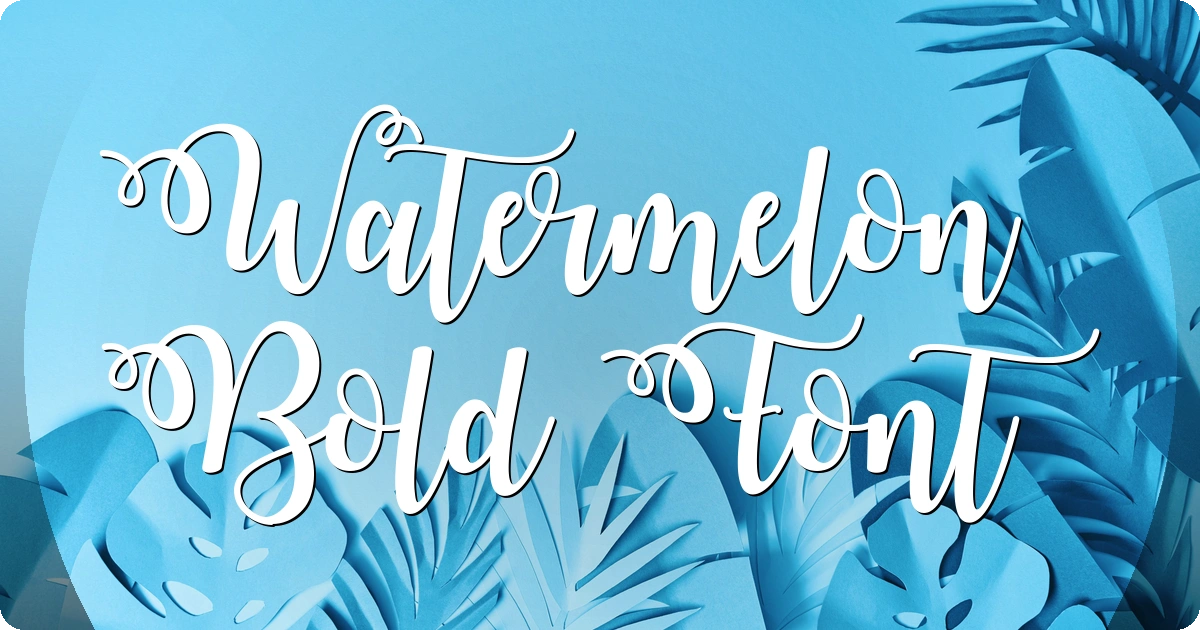 Watermelon Bold Font preview