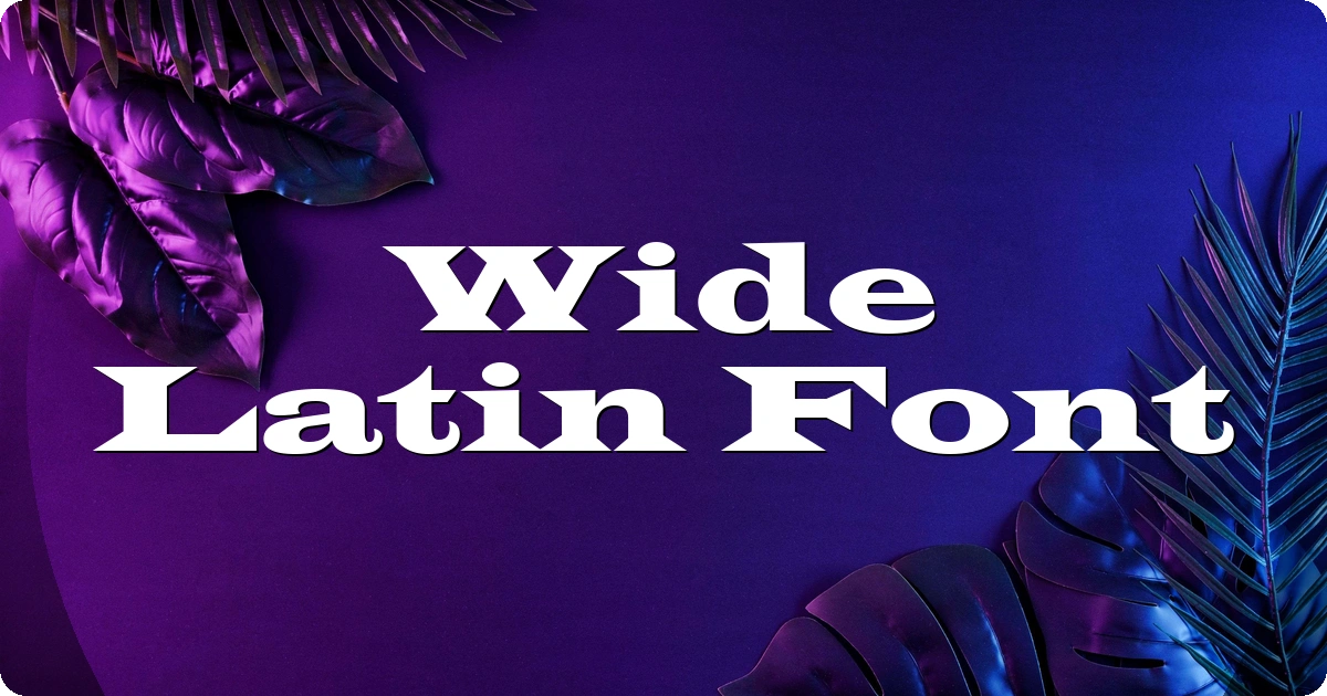 Wide Latin Font preview