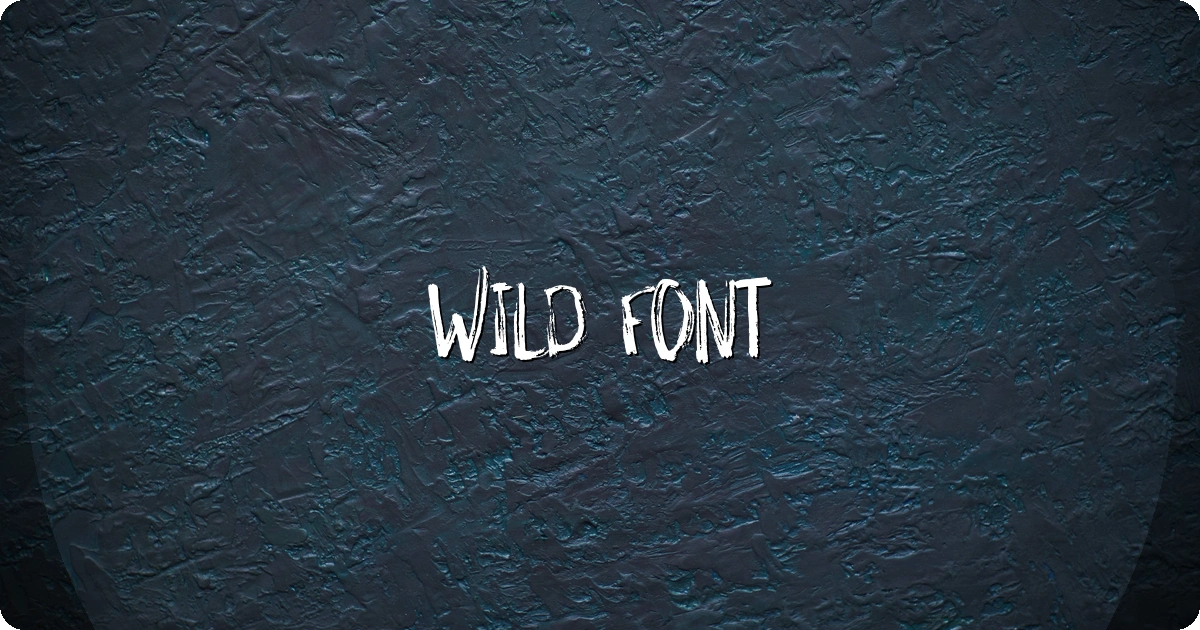 Wild Font preview