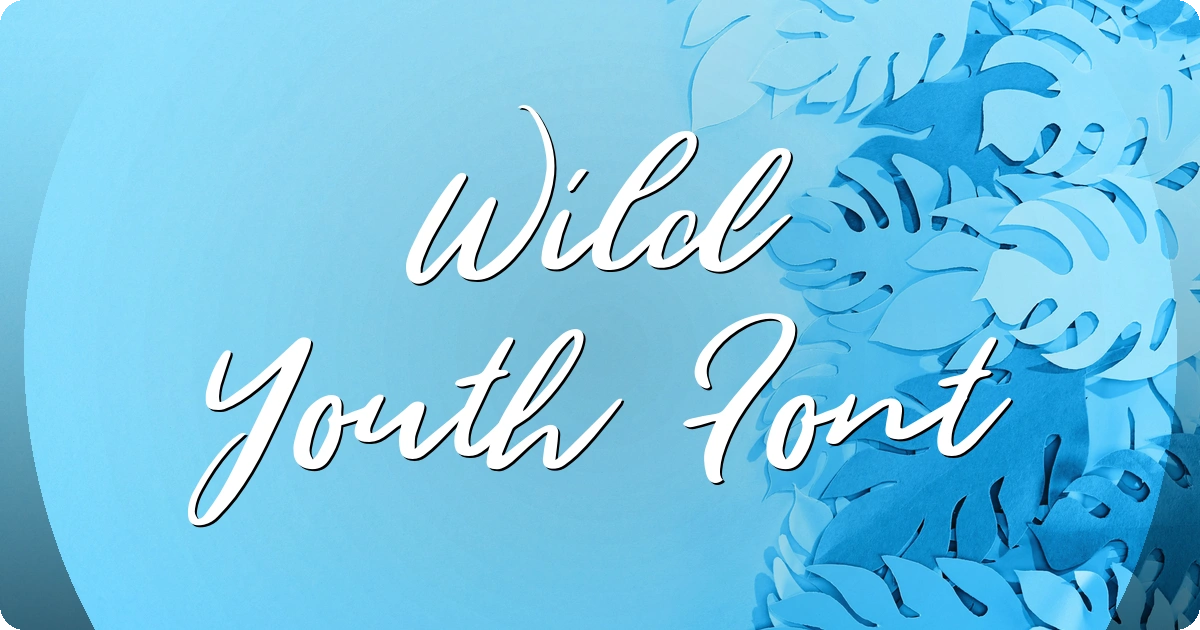 Wild Youth Font preview