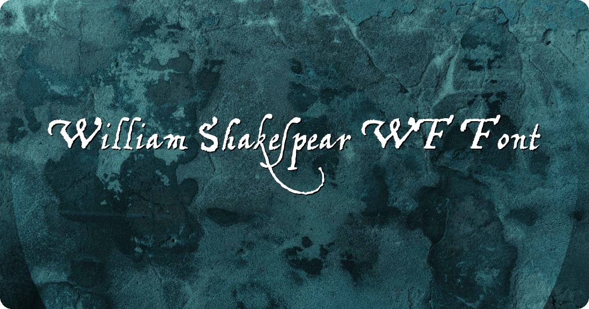 William Shakespear WF Font preview