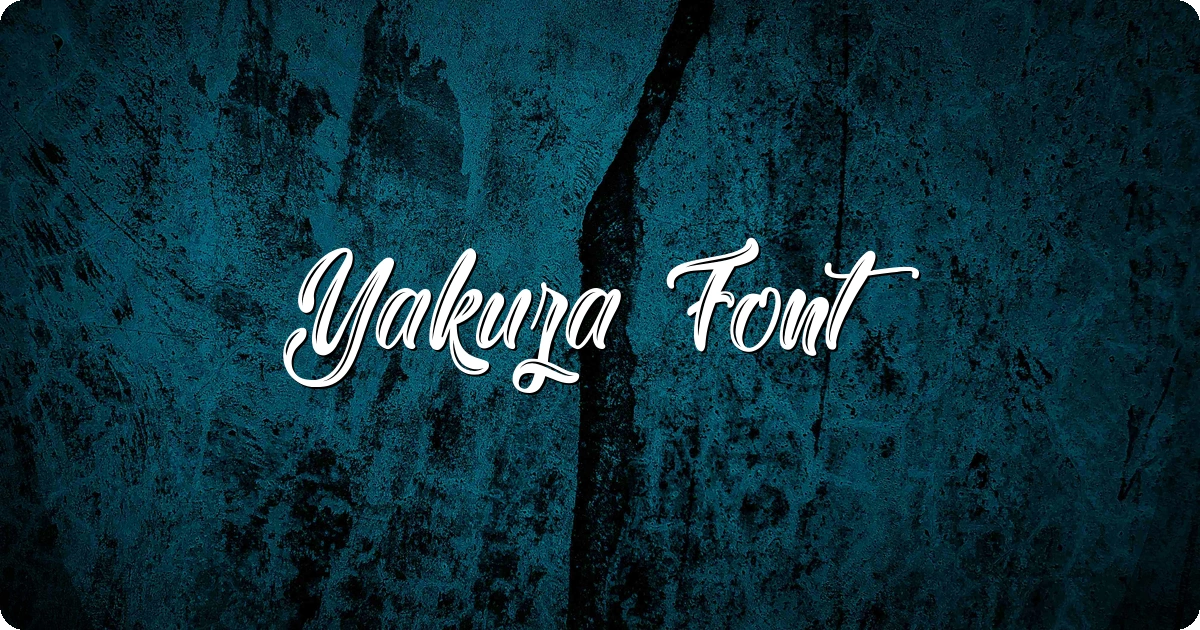 Yakuza Font preview