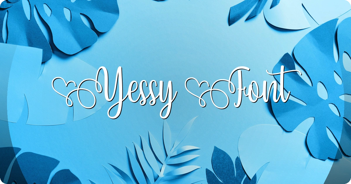 Yessy Font preview