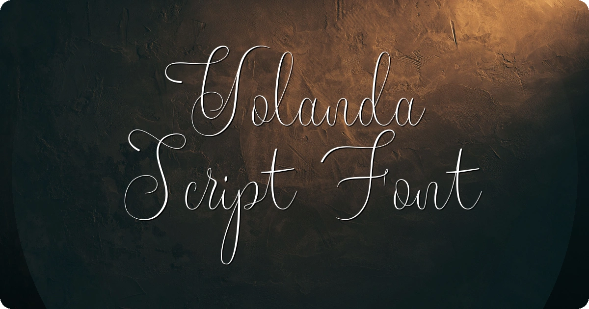 Yolanda Script Font preview