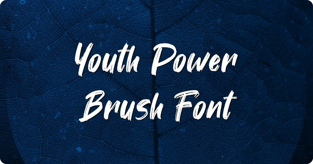 Youth Power Brush Font preview