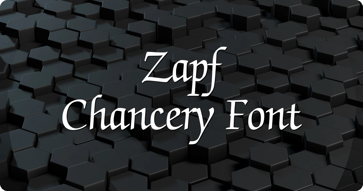 Zapf Chancery Font preview