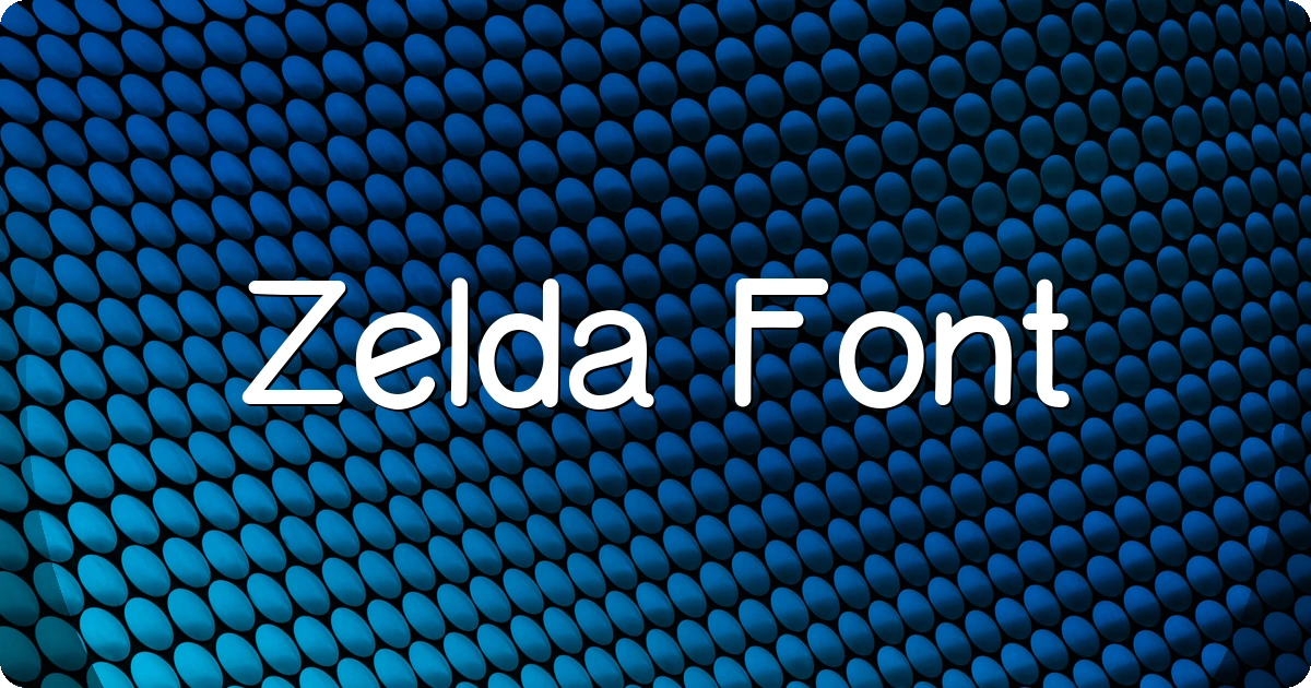 Zelda Font preview