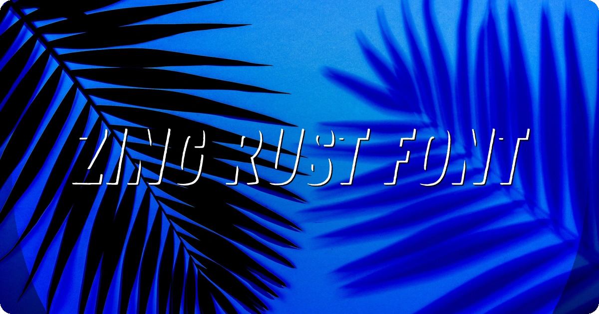 Zing Rust Font preview