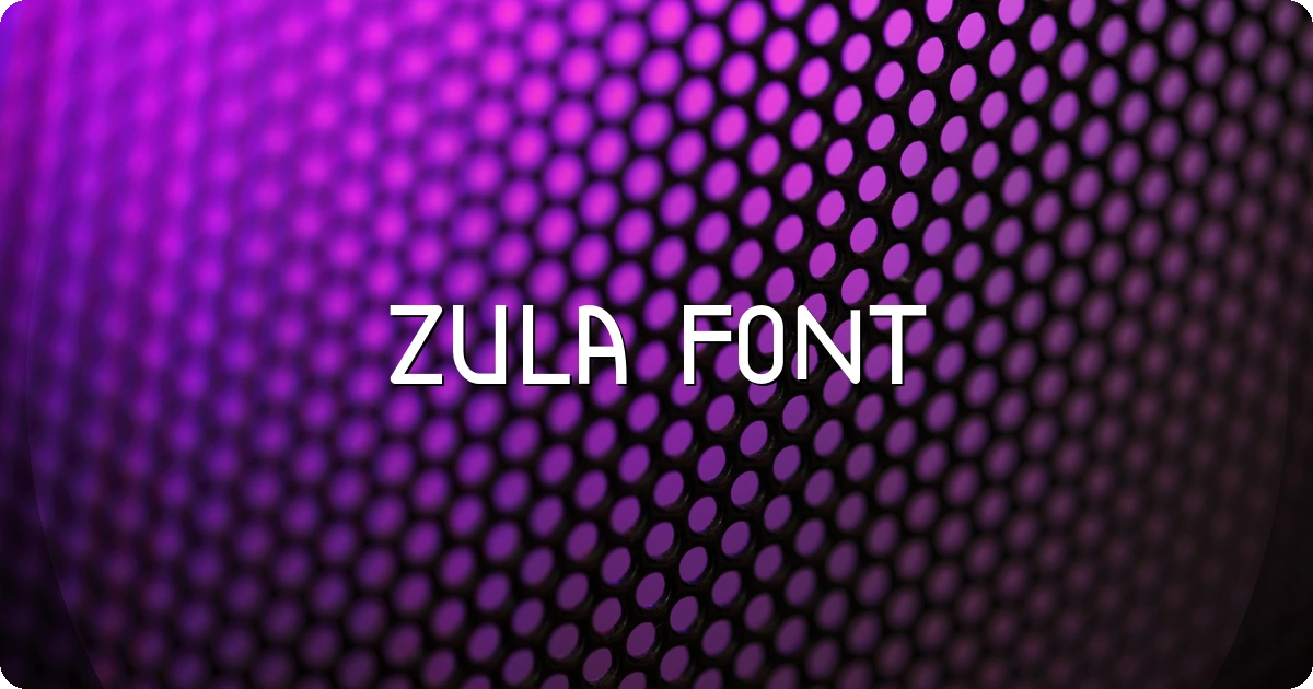 Zula Font preview