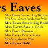 Mrs Eaves Font