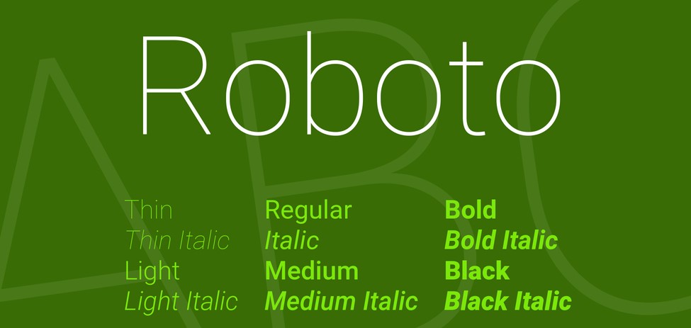 Roboto Font
