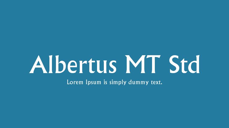 Albertus MT Font
