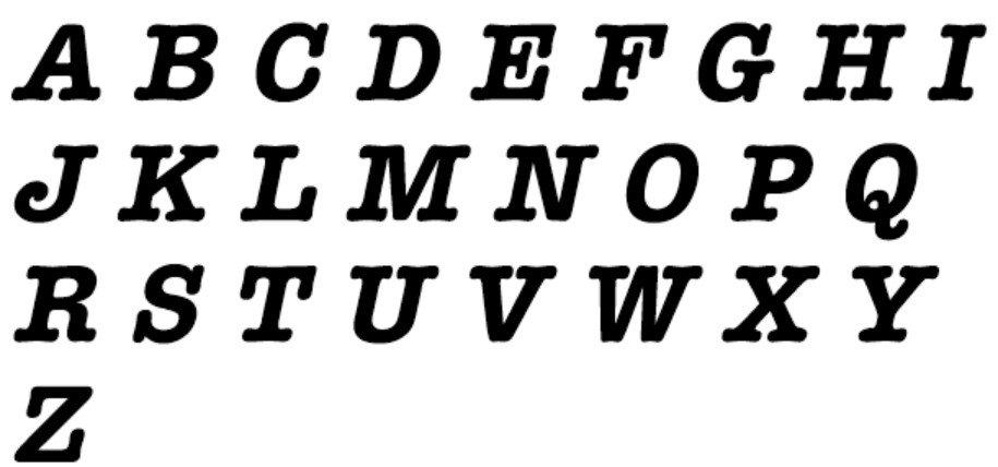 free itc american typewriter font