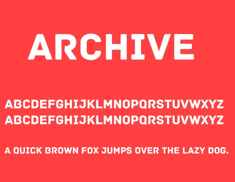 Archive Font View