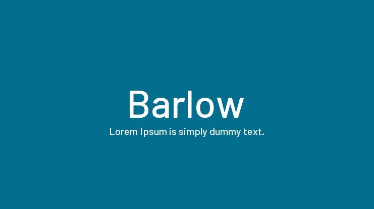 Barlow Font
