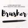 Brusher Font