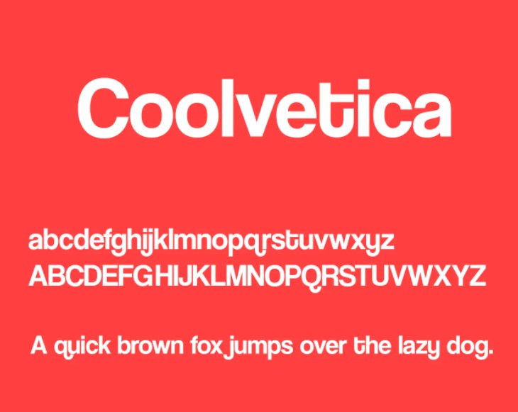 Coolvetica Font view