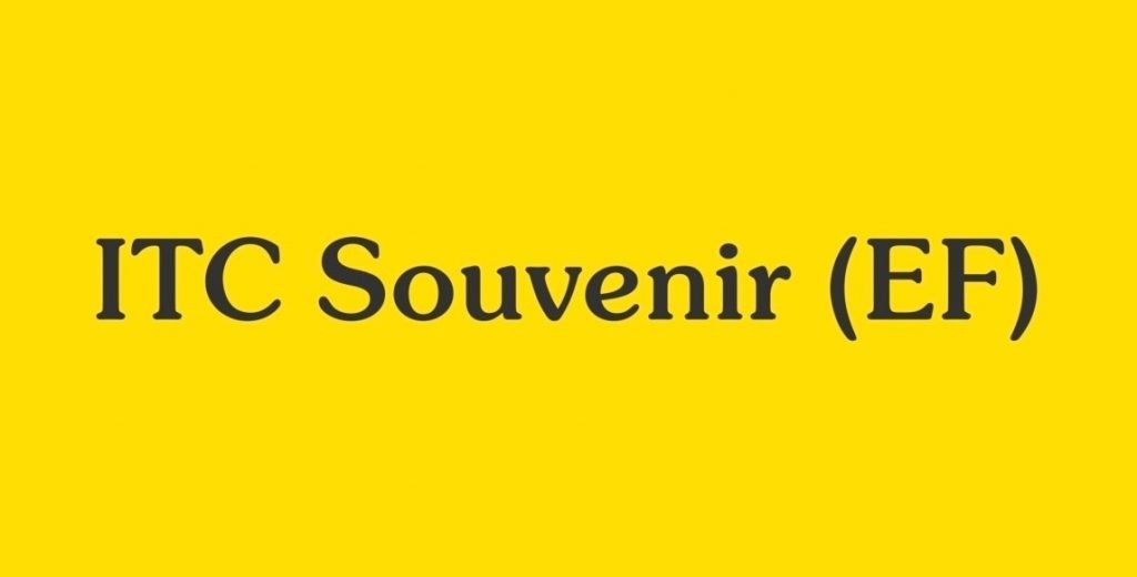 ITC Souvenir Font