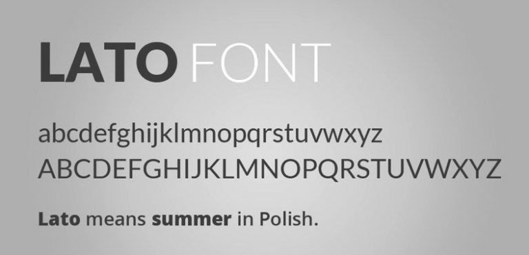 Lato Font Free Download