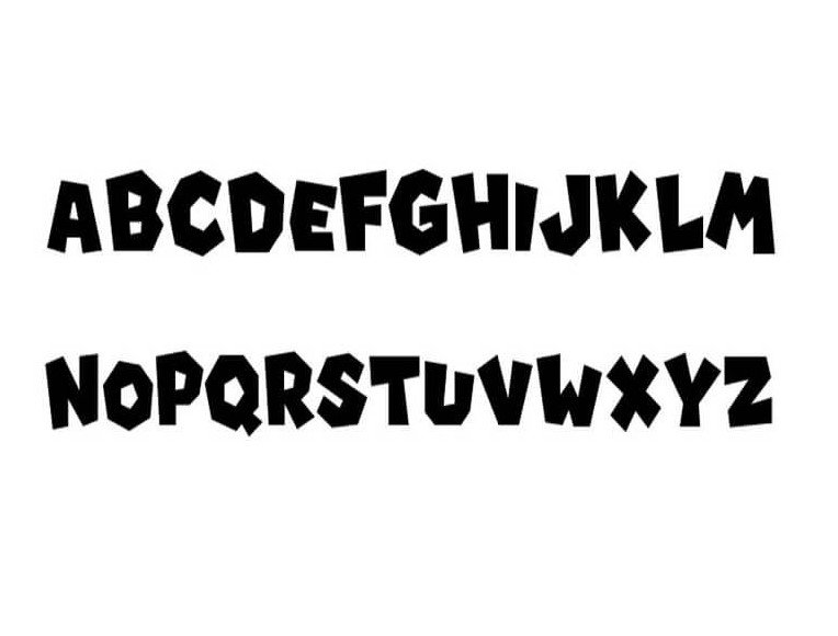 Super Mario Font View