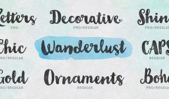 Wanderlust Letters Font