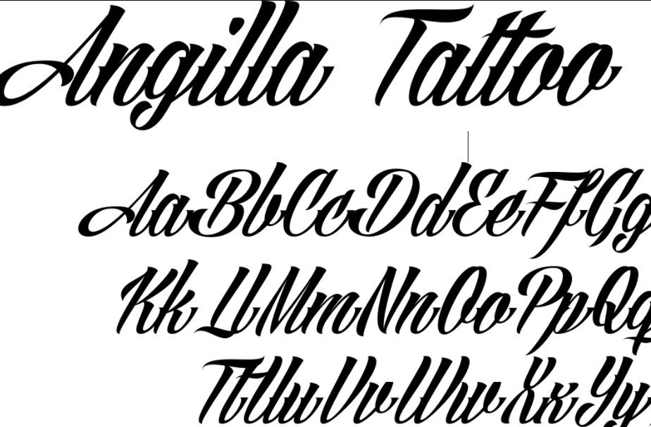 Angilla Tattoo Font Free Download