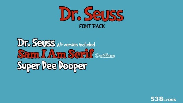 Dr Seuss Font