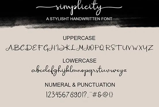 Simplicity Font View
