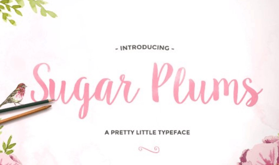 Sugar Plums Script Font