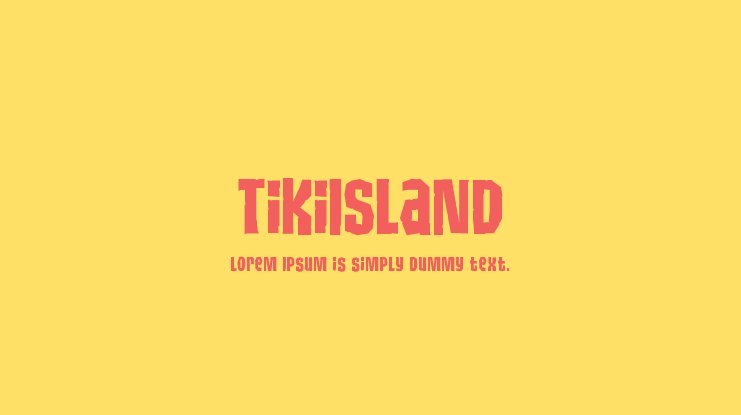 Tiki Island Font