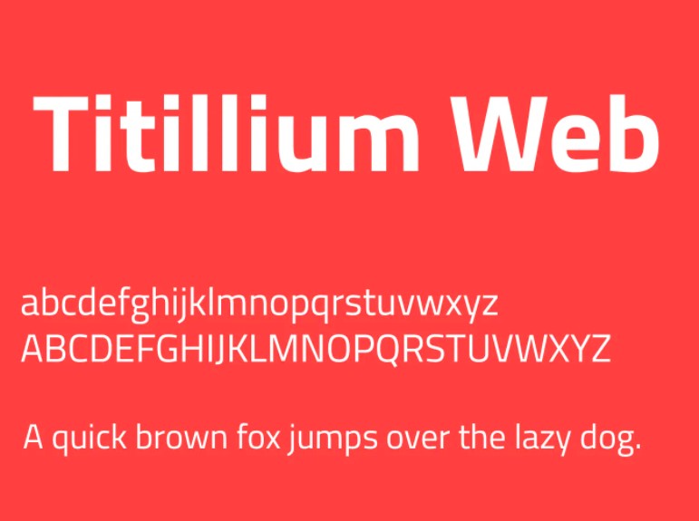 titilium Font View