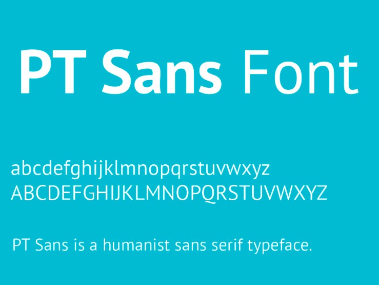 PT Sans Font View