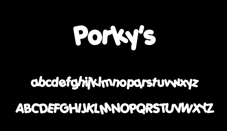 Porky's Font View