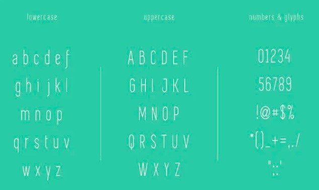 Simplifica Font View