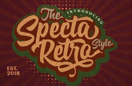Specta Retro Font View