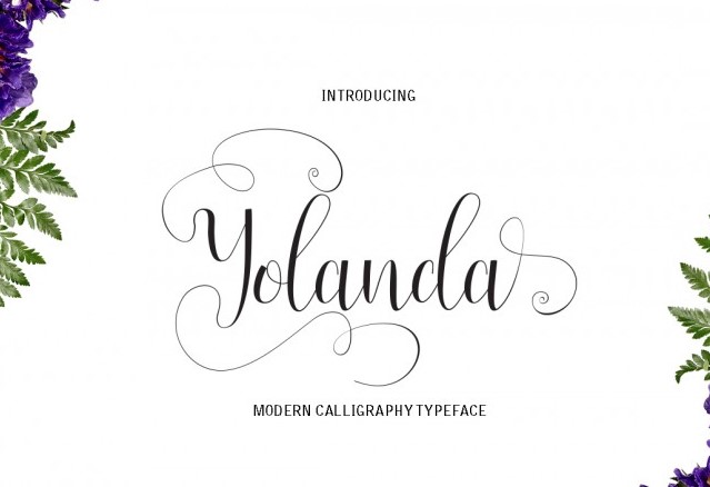 Yolanda Script Font View