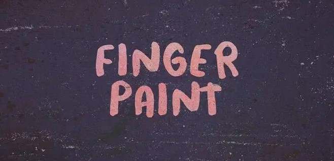 Finger Paint Font View