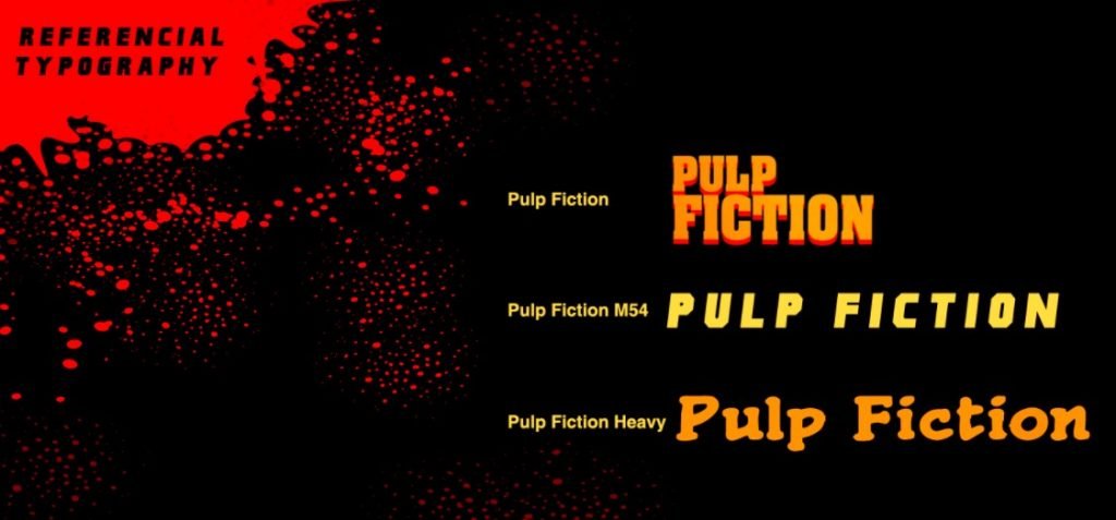 pulp fiction font generator