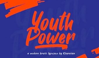 Youth Power Brush Font View