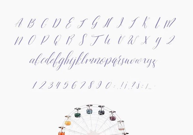 Alivia Script Font View