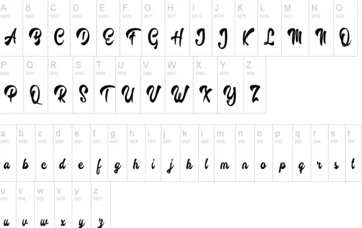Barbecue Font View