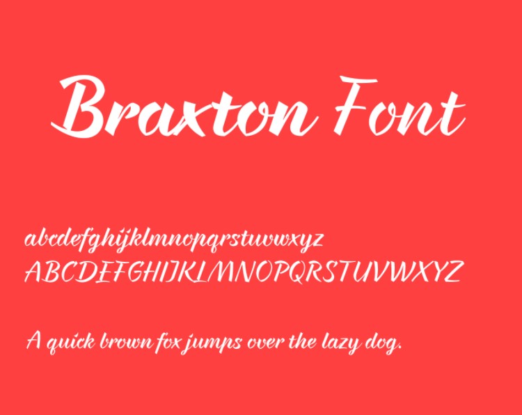 Braxton Font View
