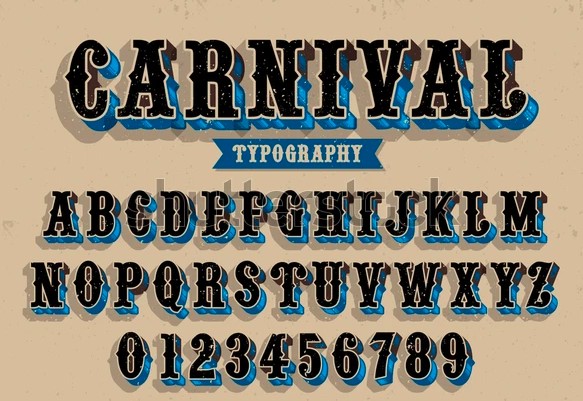 Carnival Font View