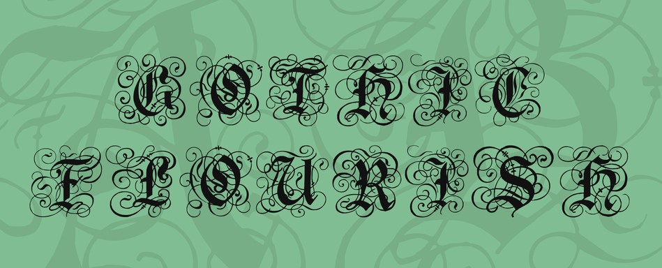 Gothic Florish Font View