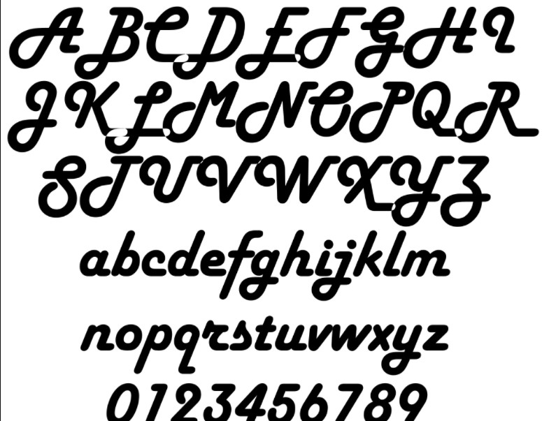 Harlow Solid Font View