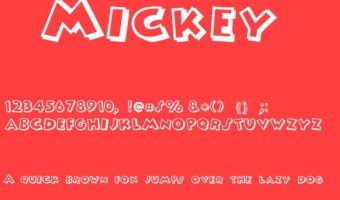 Mickey Font View