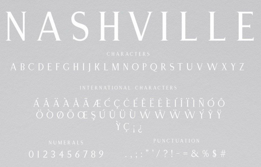 Nashville Font