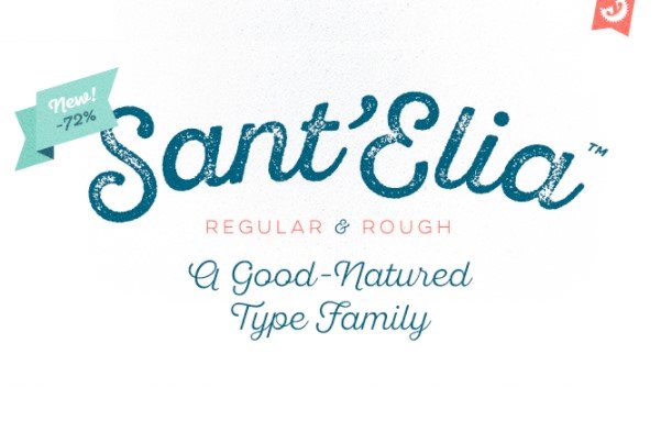 Santelia Script Font View