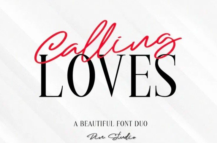 Calling Loves Font View